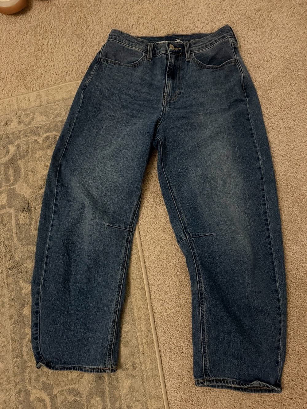 High-waisted barrel denim jeans old navy size 4